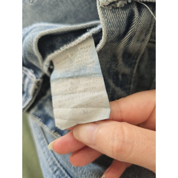 Lee Pipes Upcycle Vintage Y2K 90s Distressed Skater Wide Leg Unisex Jeans 0 2 XS - Picture 7 of 10